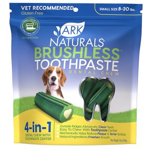 Ark Naturals? Brushless Toothpaste 4-in-1 Small Dog Dental Chews ? 8-20 lbs.