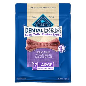 Blue Buffalo Dental Bones Large Dog Treats ? Natural